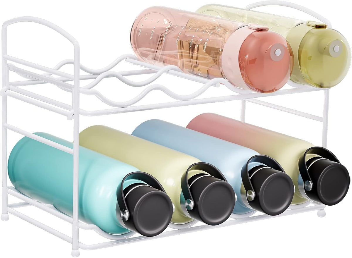 Puricon Water Bottle Shelf Organizer, Weiß, M