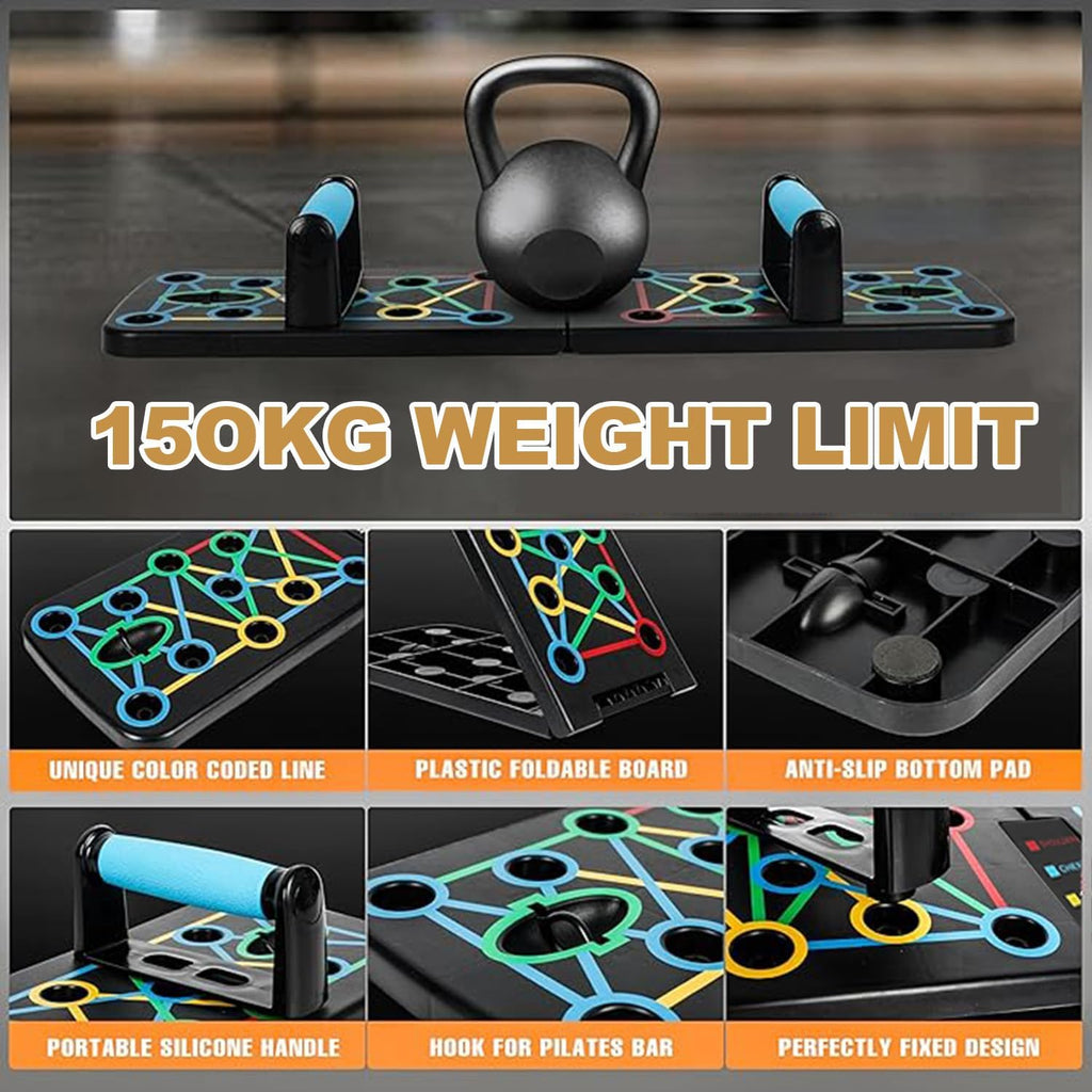Liegestütze Brett, 17 In1 Multi-Funktions Heimtrainingsgeräte Push up Board Faltbar Tragbare Presswerkzeuge Übungsbrett Effektiv Trainieren Die Muskeln Für Männer Frauen