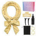Neu Lockenwickler Locken Ohne Hitze,Heatless Curls Band Lockiges Haar-Set（Beige）