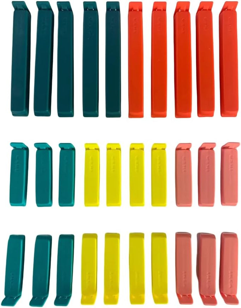 Bevara 103.391.71 Bag Clips Pack of 30 20 X 5 Cm and 10 X 10 Cm Mixed Colours