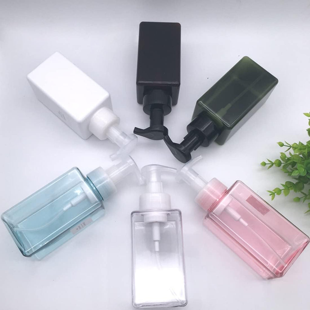 Schaumseifenspender, Quadratisch, Nachfüllbar, 450 Ml, Petg-Kunststoff, Bpa-Frei, Für Shampoo, Duschgel, Flüssigseife, Küche, Bad, Krankenhaus, 2 Stück