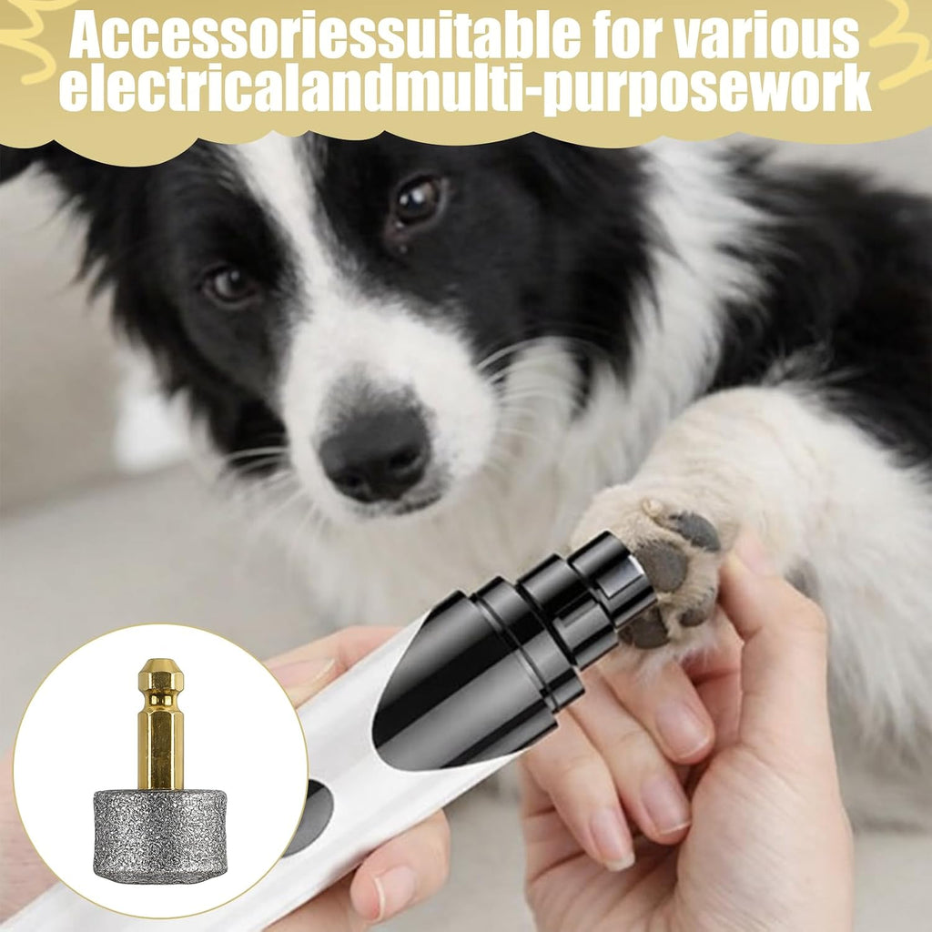 4 Stück Hunde Nagelschleifer Ersatzköpfe Für Krallenschleifer Und Dog Nail Grinder,Integrierter Schleifkopf Für Die Meisten Marken,Hocheffizient, Sicher Und Langlebig
