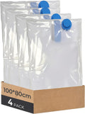 Vakuumbeutel Für Kleidung, 4Er-Set Vakuumbeutel (4 * 100X80Cm), Vacuum Bags for Clothing Für Reisen, Umzüge, Aufbewahrung