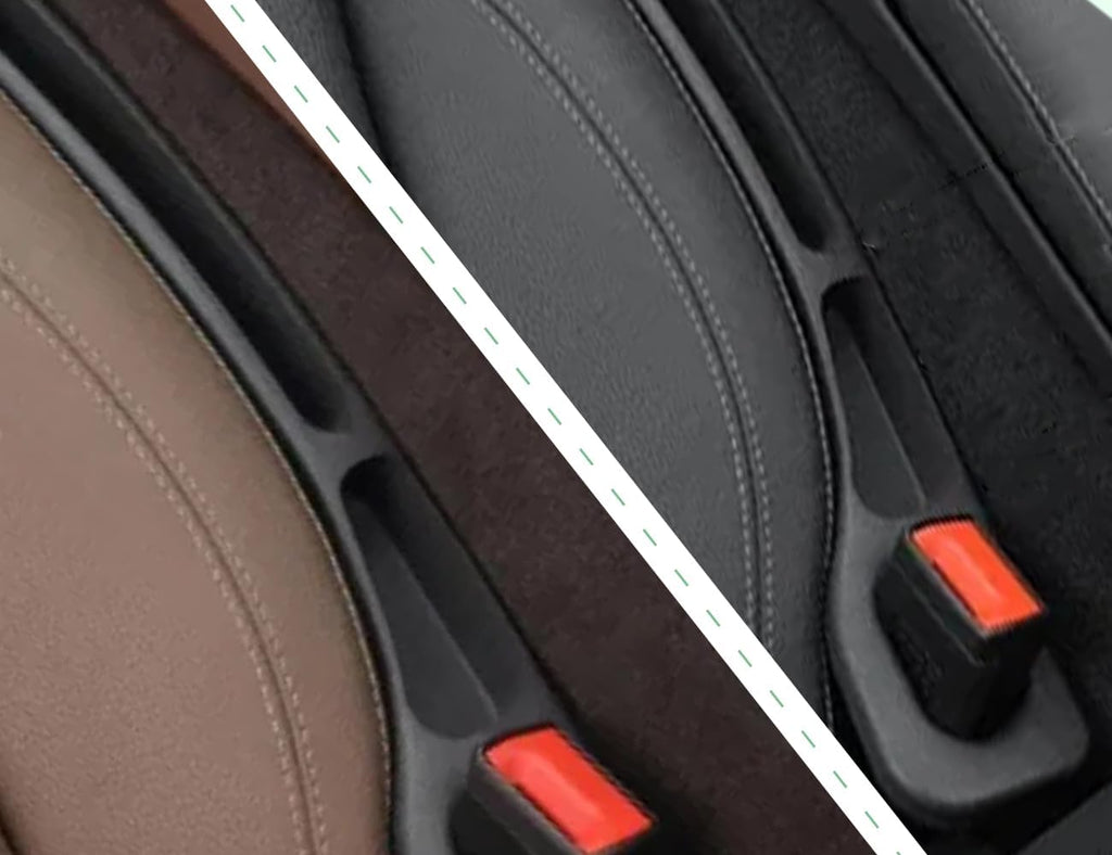 2 Stück Autositz Lückenfüller,Universal Lücken Aufbewahrungsbox Für Autositze,Car Seat Gap Filler,Innenraum Zubehör Für Pkw,Suv,Lkw(Schwarz)