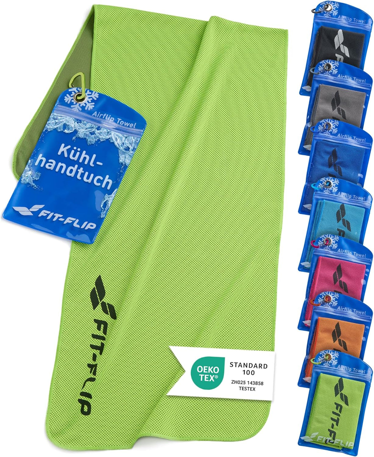 Fit-Flip Kühltuch Aus Mikrofaser Für Nacken Und Hals