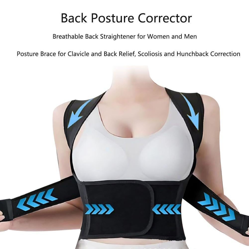 Rücken Geradehalter Komfortable Haltungskorrektur Rücken Damen Herren Verstellbare Gerader Posture Corrector Atmungsaktive Schultergurt Gerader Rücken Gurt Für Rücken Hals Und Schulter