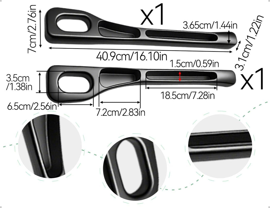 2 Stück Autositz Lückenfüller,Universal Lücken Aufbewahrungsbox Für Autositze,Car Seat Gap Filler,Innenraum Zubehör Für Pkw,Suv,Lkw(Schwarz)