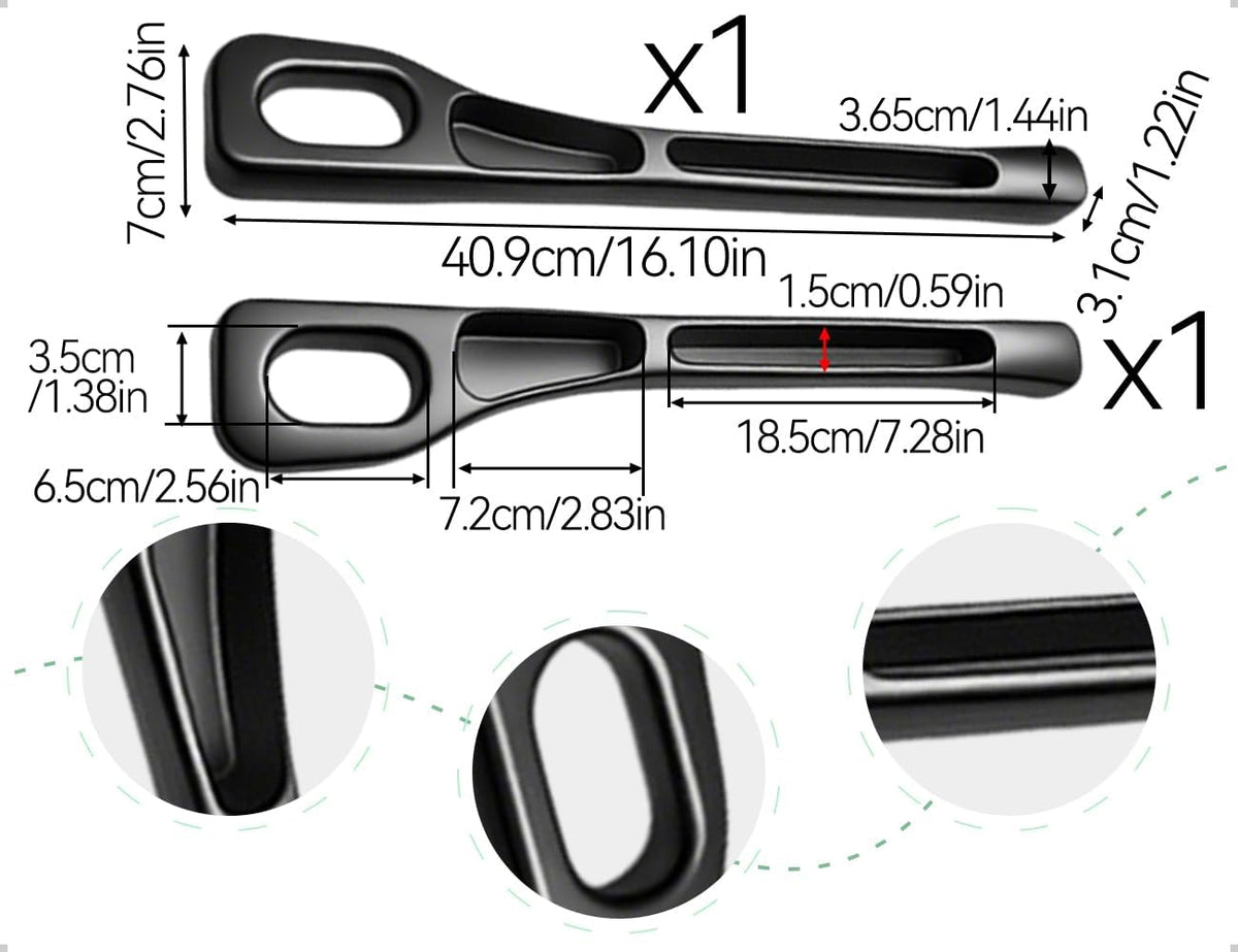 2 Stück Autositz Lückenfüller,Universal Lücken Aufbewahrungsbox Für Autositze,Car Seat Gap Filler,Innenraum Zubehör Für Pkw,Suv,Lkw(Schwarz)