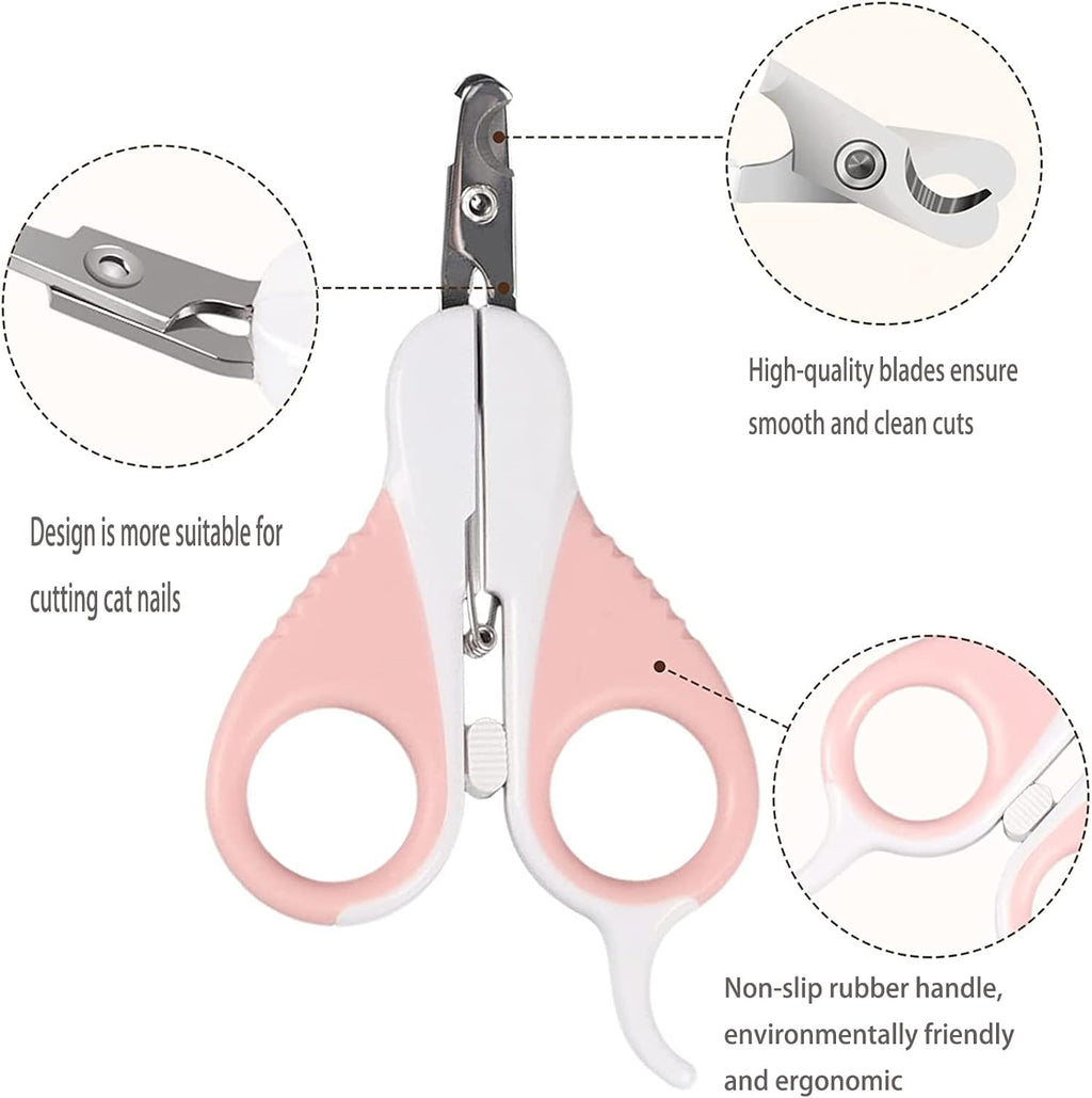 Krallenschere Für Katzen,Cat Nail Clippers,Pet Nail Clippers,Cat Claw Cutters,Welpen,Katzen Krallenschere,Haustiere,Krallenschere Sicherheits Krallenzange Ergonomische Fußnagelschere