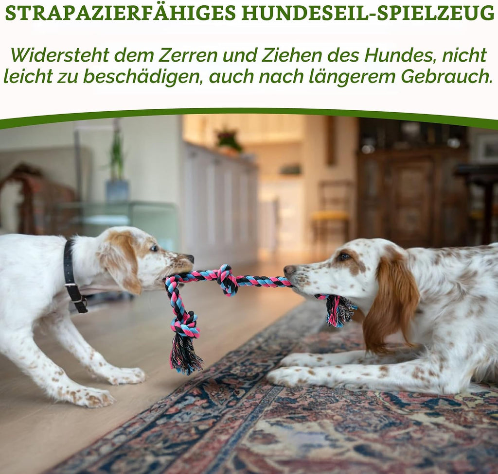 SHARLOVY Puppy Rope Toy, Dog Rope Toy for Small Dogs, Puppy Tething Toys, Cotton Interactive Tug of War Dog Toy for Puppy Langeweile, Dog Chew Toys for Aggressive Chewers Small Breed