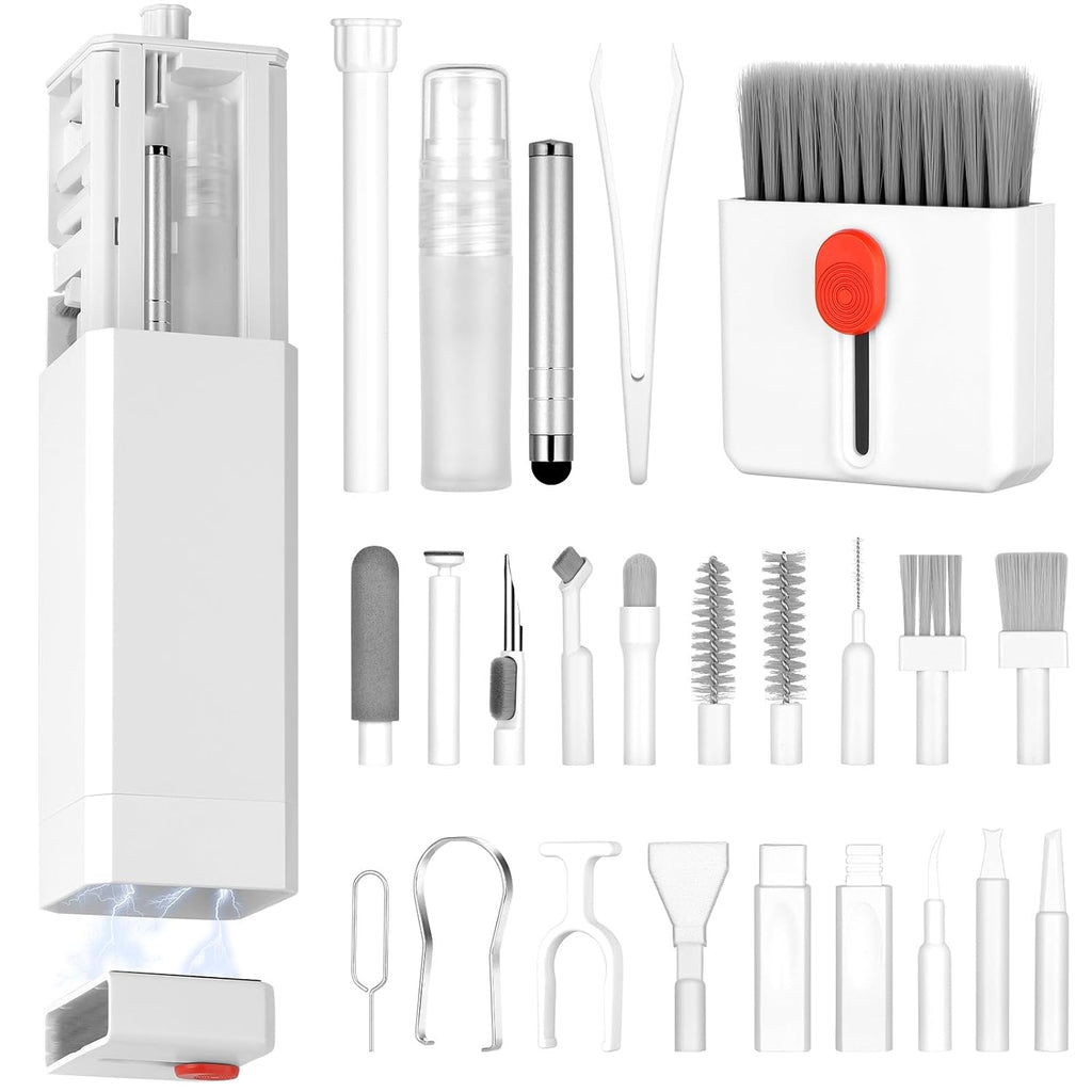 32 in 1 Tastatur Reinigungsset, Kopfhörer Reinigungsset Für Airpods Mit Bürste Und Spray, Keyboard Cleaner Für Laptop, Handys, PC Monitor, Kamera
