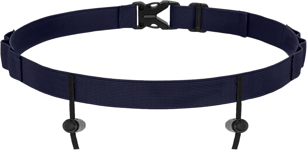 Jasgood Triathlon Startnummernband Verstellbar Laufgürtel Mit Nummernhalter 6 Gel-Halter Running Belt Laufgurt Bauchtasche Gürteltasche Für Joggen Marathon Radfahren,Black,80Cm