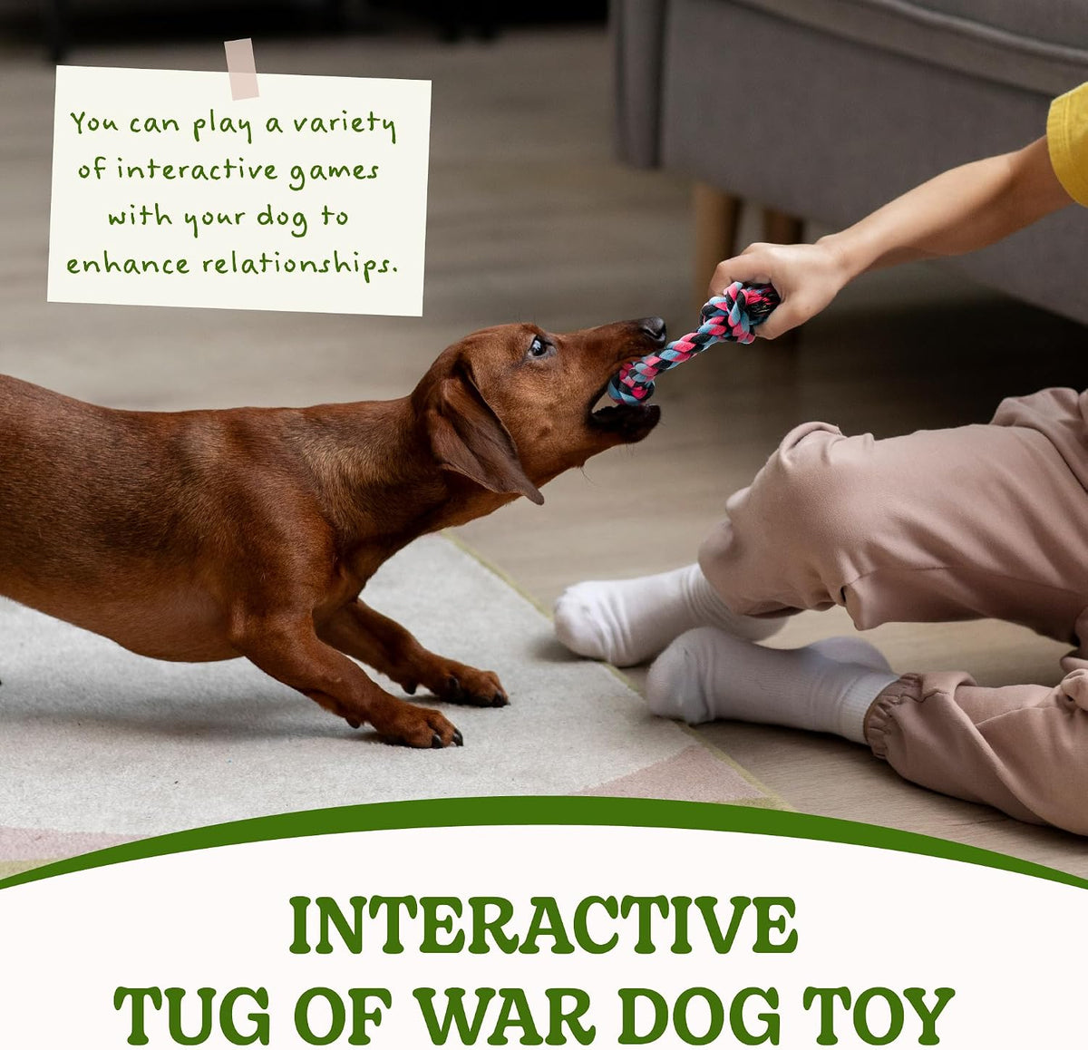 SHARLOVY Puppy Rope Toy, Dog Rope Toy for Small Dogs, Puppy Tething Toys, Cotton Interactive Tug of War Dog Toy for Puppy Langeweile, Dog Chew Toys for Aggressive Chewers Small Breed
