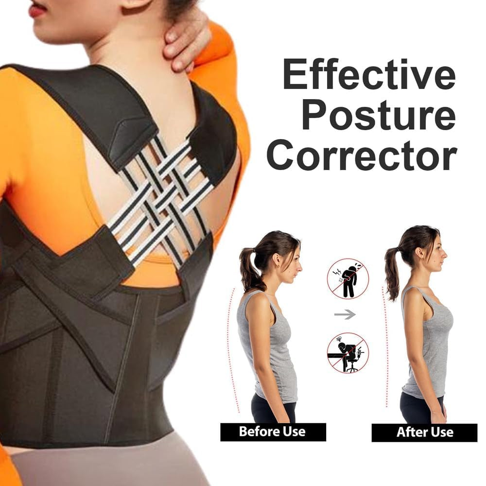 Rücken Geradehalter Komfortable Haltungskorrektur Rücken Damen Herren Verstellbare Gerader Posture Corrector Atmungsaktive Schultergurt Gerader Rücken Gurt Für Rücken Hals Und Schulter