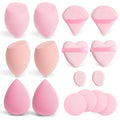 Aiqinu 12 Stück Make up Schwamm, Makeup Sponge Set, Beauty Sponge Für Flüssiges Foundation Puder, Foundation Puff Kosmetik Werkzeug