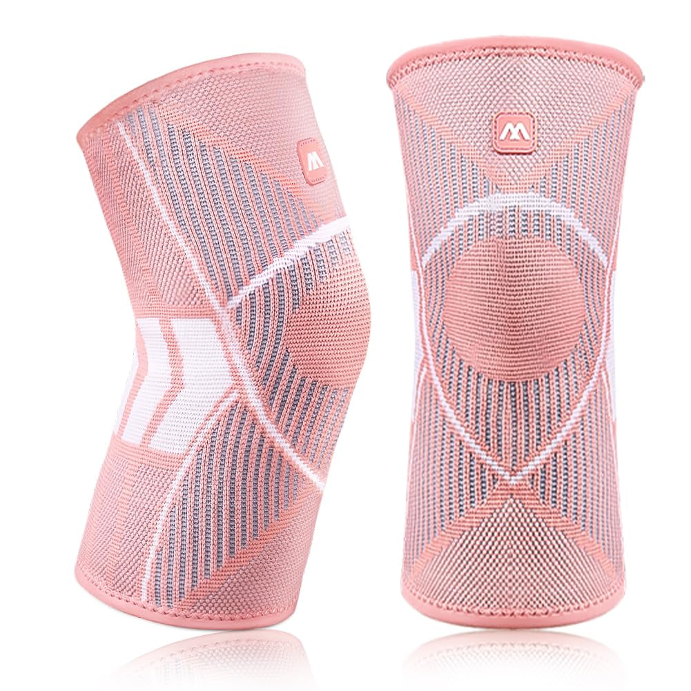 Beugo Kniebandage Männer Und Damen, Sport Knee Sleeves, Kompression Bandage Knie, Weich Und Atmungsaktiv, Elastischer Kollisionsschutz Für Tanzen, Volleyball, Yoga, Tennis Und Joggen (Schwarz, M)