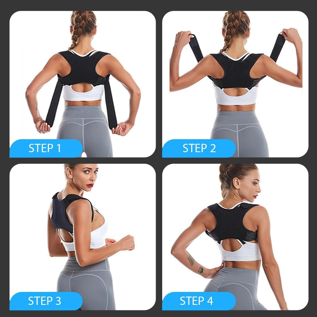 1 Stück Rückenstützgürtel, Rücken Geradehalter, Haltungskorrektur Rücken Damen, Haltungskorrektur Rücken Herren, Posture Corrector Men