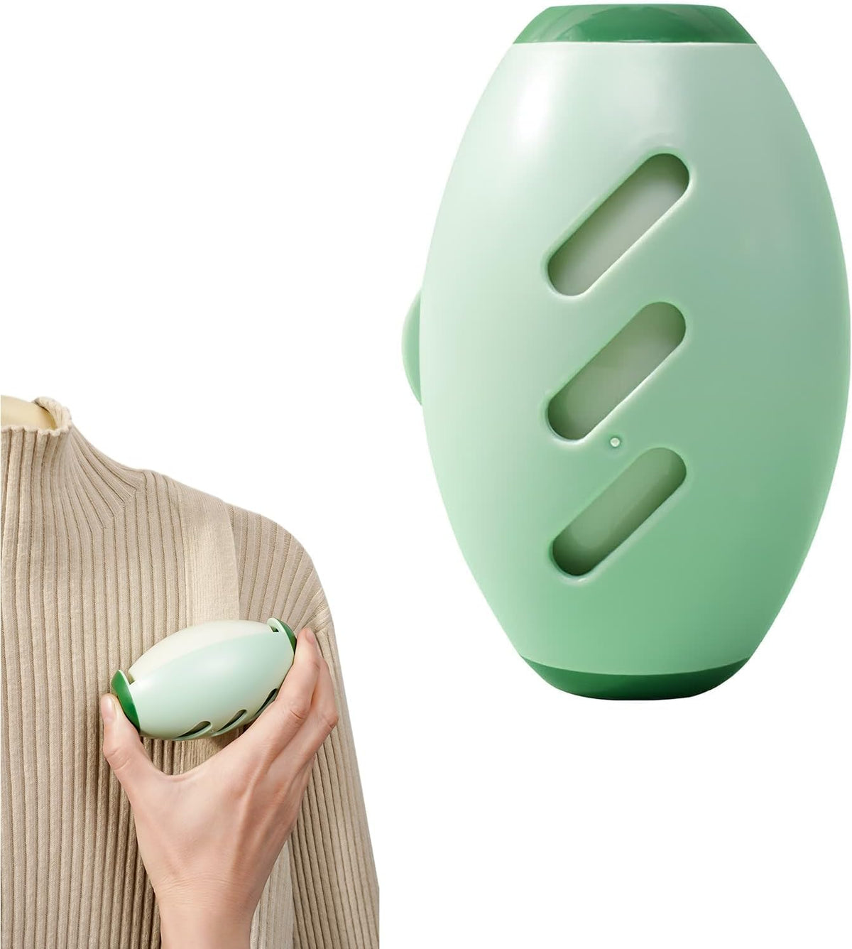 Reusable Lint Roller,Lint Remover for Clothes,Fusselrolle Kleidung,Waschbare Klebrige Gel Fusselrolle Ball Für Haustier Haar,Wiederverwendbarer Gel-Fusselroller Für Kleidung,Reisen,Haus (Grün)