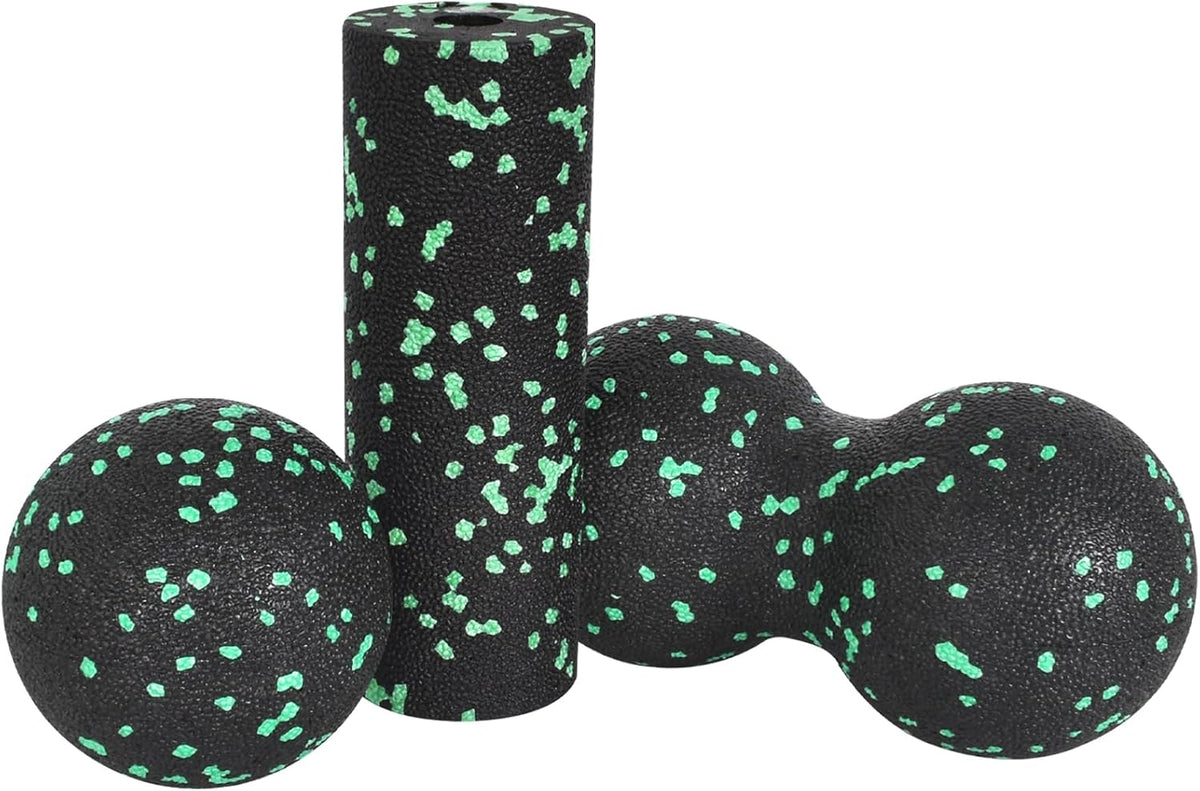 Faszien Set Zur Selbstmassage, Faszienrolle Set Mit Massageball, Faszien Duoball, Foam Roller & Kleine Foamroller, Massageball Faszien Ball, Für Faszientraining Durchführen, Schmerzen Lindern