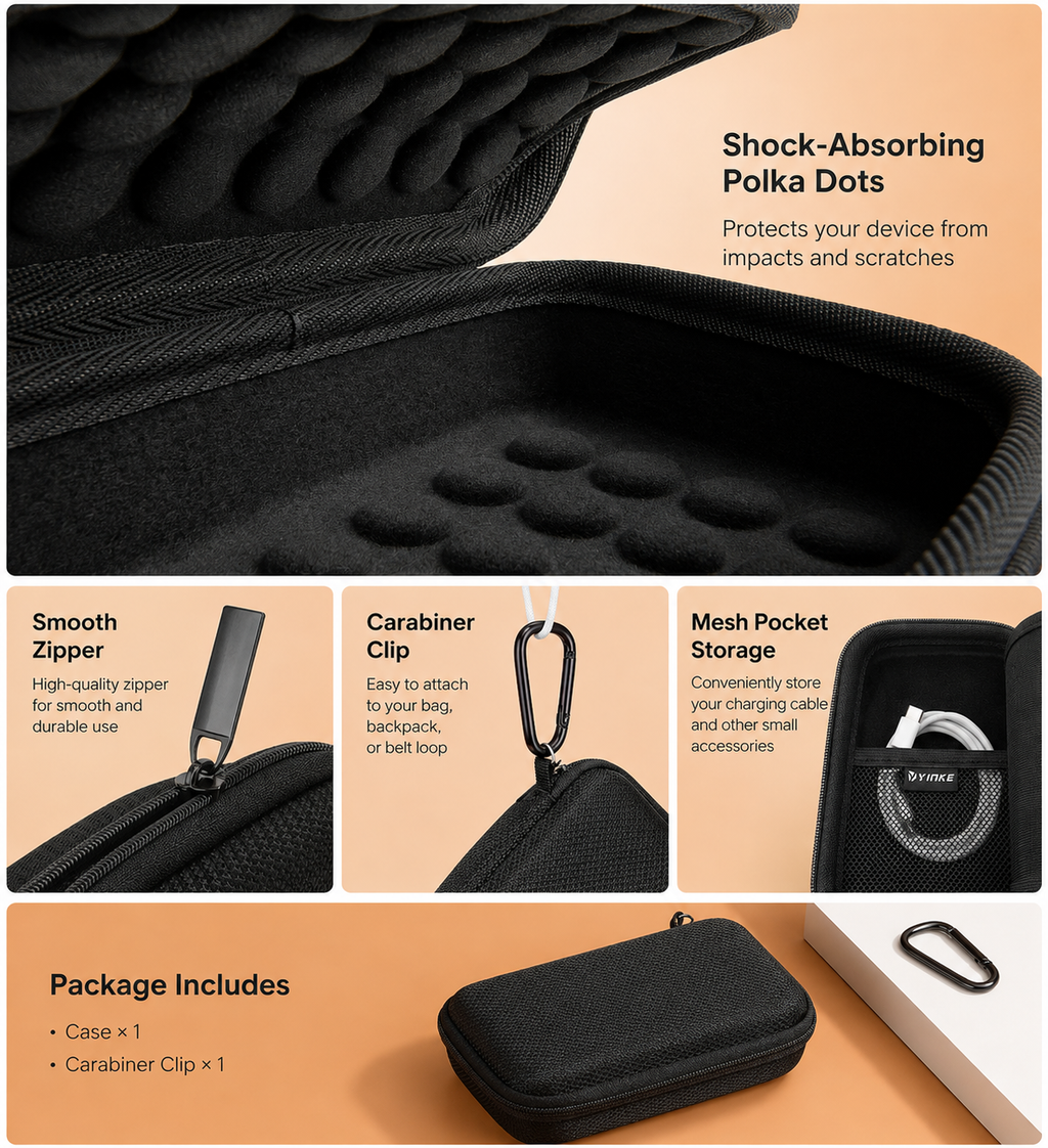 Hard Carry Case for JBL GO 4 / GO 3 / GO 2 – Portable Bluetooth Speaker Travel Bag & Protective Storage Case | Black
