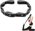 1 Pcs Yoga Stretching Band,Fitnessbänder Band Yoga Stretch Gurt, Gymnastikband, Hochelastischer Gymnastikband, Upgrade Erweitern Stretching Strap Effektives Dehnung - Grau