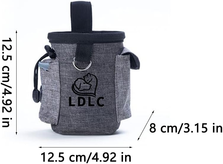 Pet Treat Training Pouch – Portable Dog Snack Bag with Waist Belt & Built-In Waste Bag Dispenser