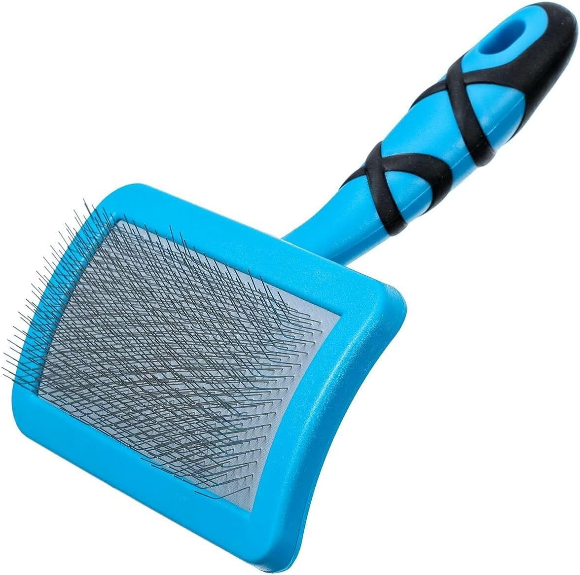 Groom Professional Curved Soft Slicker Pet Grooming Brush, Soft Graded Slicker Brush, Perfect for Everyday Grooming Coats, Large