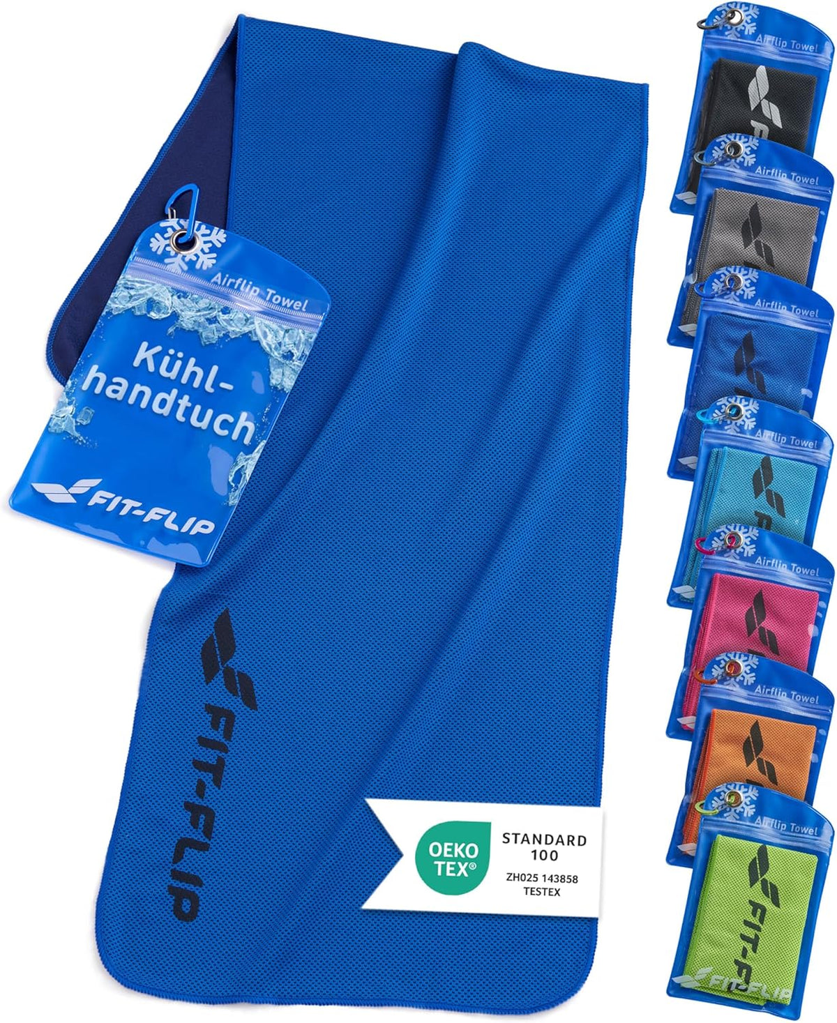 Fit-Flip Kühltuch Aus Mikrofaser Für Nacken Und Hals
