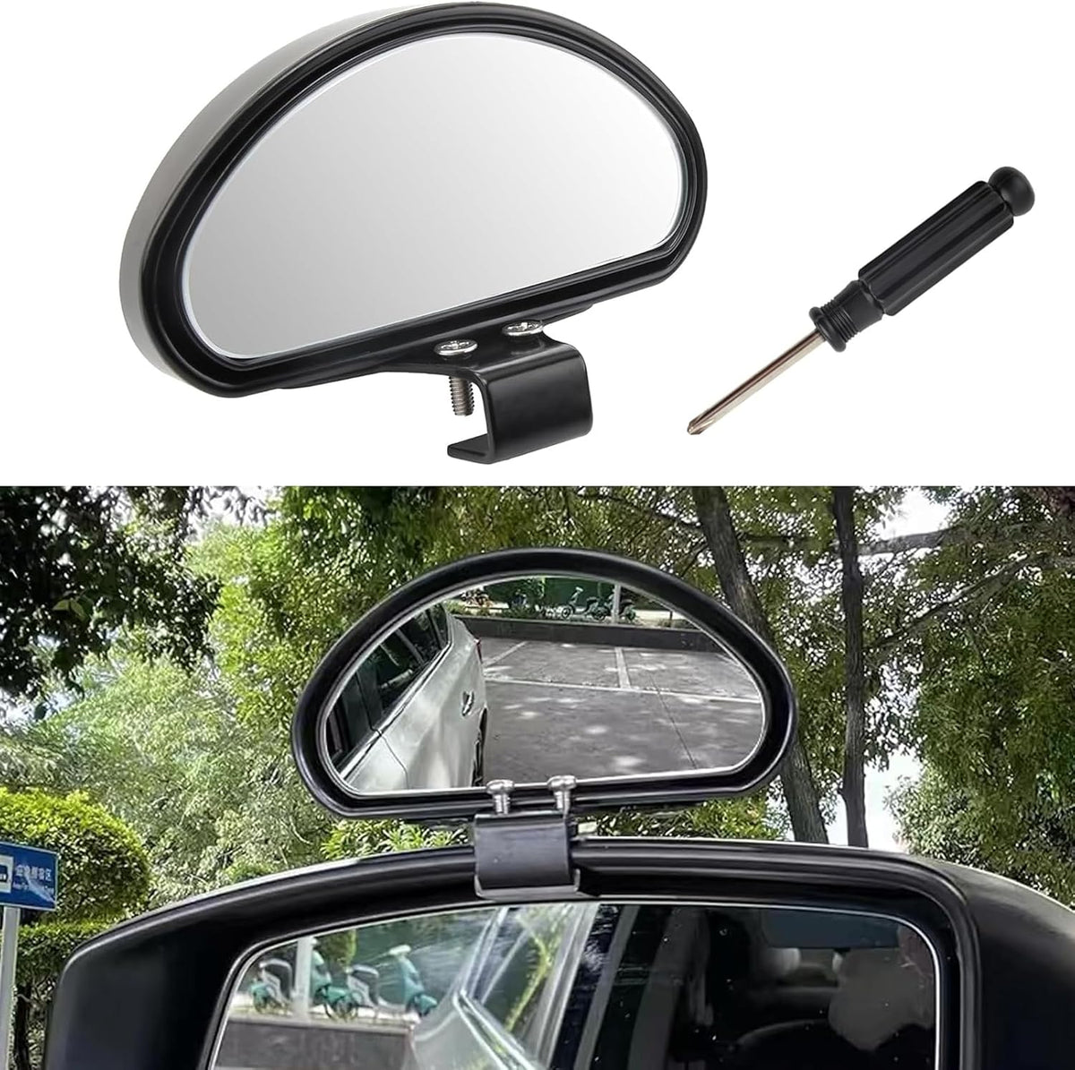 Toter Winkel Spiegel Auto Blind Spot Spiegel,Weitwinkelspiegel,Trainer Rückspiegel, Auto-Sicherheits-Hilfsspiegel,Einstellbar Rückspiegel Für Autos, Lkws, Suvs