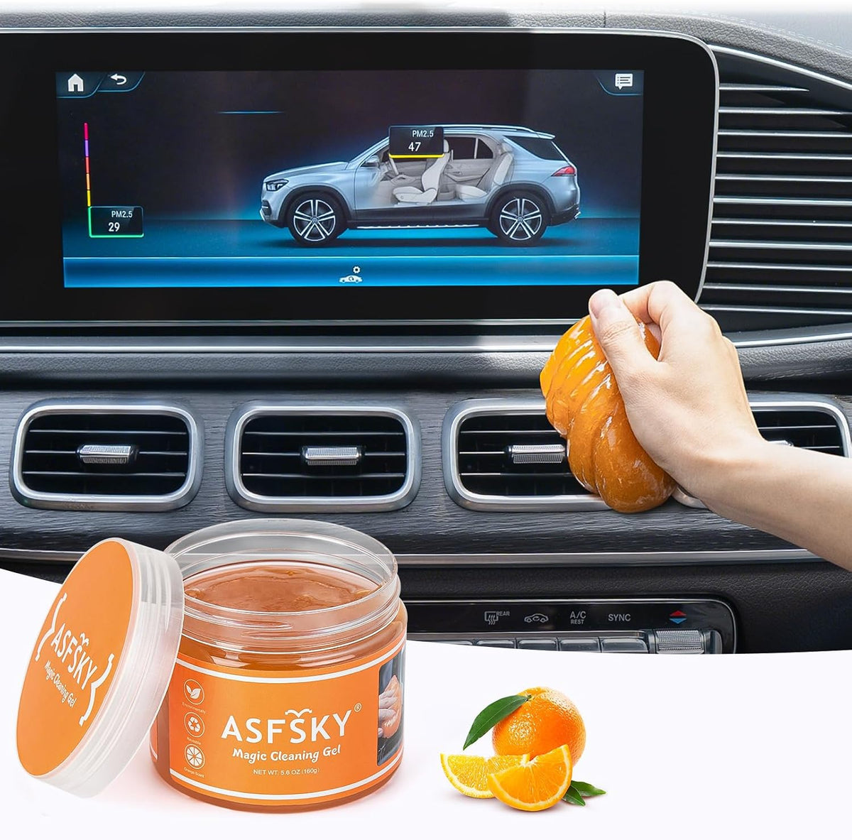 ASFSKY Tastatur Reiniger Gel, Reinigungsgel Für Auto Innenraum Reiniger | Reinigungsschleim Universeller Staubreiniger Für Auto, Computer, Drucker, Kameras (Grün)
