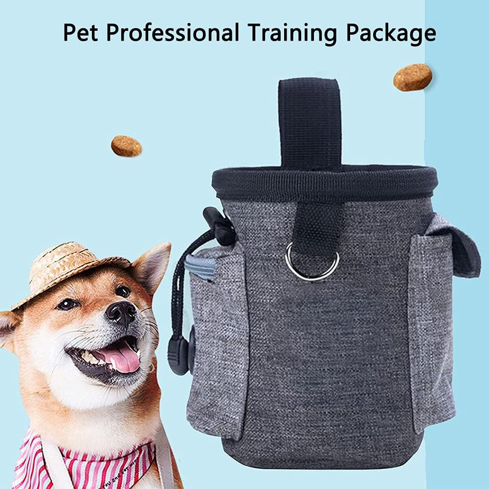 Pet Treat Training Pouch – Portable Dog Snack Bag with Waist Belt & Built-In Waste Bag Dispenser