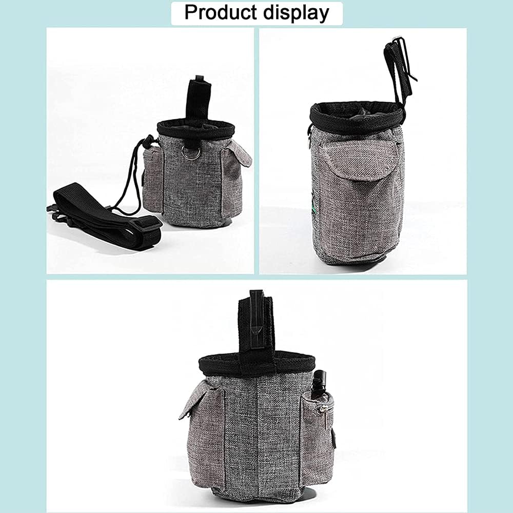 Pet Treat Training Pouch – Portable Dog Snack Bag with Waist Belt & Built-In Waste Bag Dispenser