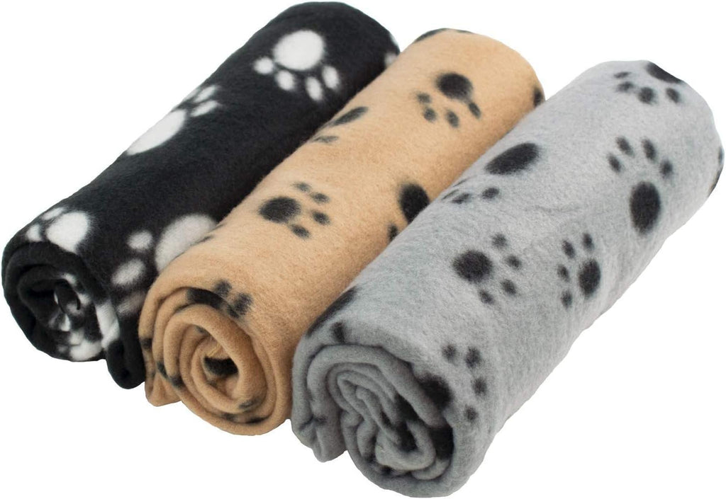 YIQI Haustierdecke Für Hund/Katze, Weich, Schondecke, Winterdecke, Hundedecke Fleece, Katzendecke Tierdecke Liegedecke Pfötchen Matte Farbe Zufällig (60 X 70 Cm)