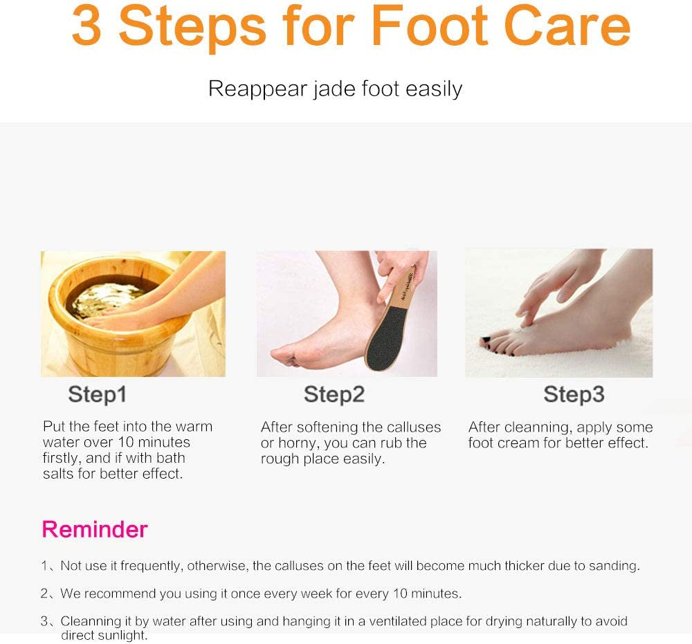 Fußdatei Callus Remover 2 Stück, Fußdatei Für Tote Haut, Professional Pedicure Foot Rasp File Removes, Professionelle Pedicure Fuß Rasp Datei Entfernt, Fuß Rasper Mit Holzgriff