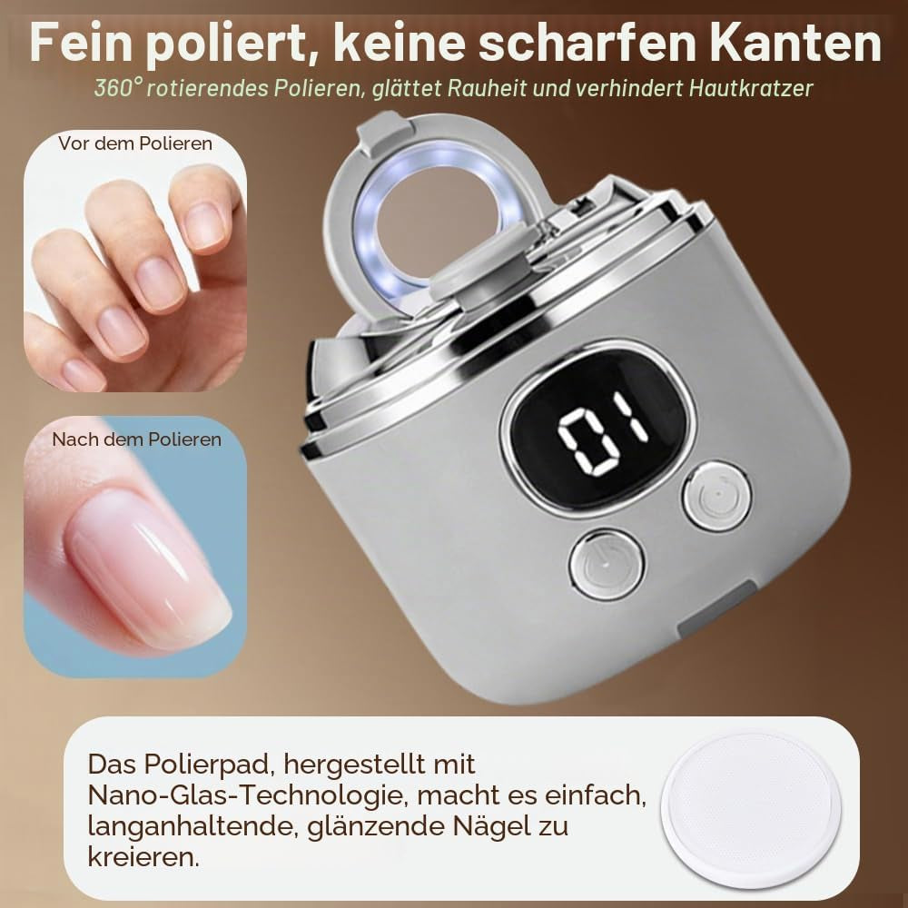 3 in 1 Elektrischer Nagelknipser,Nagelschere Elektrisch,Elektrischer Nagelschleifer,Nageltrimmer,Electric Nail Clipper,Automatischer Nagelschneider Und Schleifend Aufbewahrung