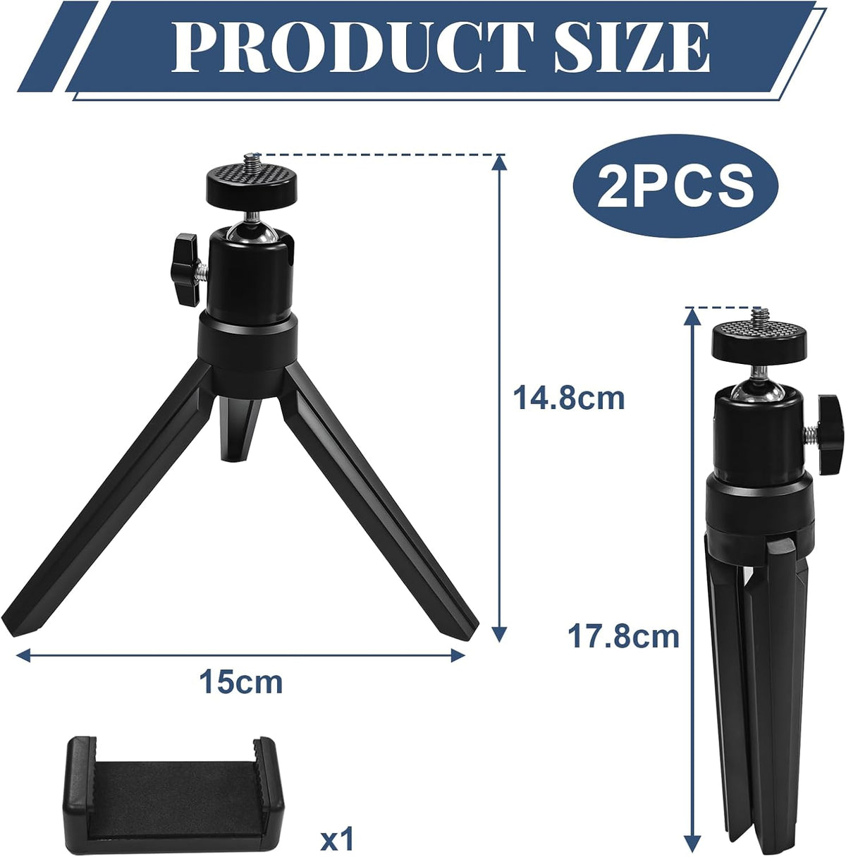 Projector Stand,Stativ Für Beamer,Projektor Ständer,Beamerständer,Kompatibel Mit Den Meisten Smartphones, Projektoren Und Kameras. 2 Stück + Handyhalterung.