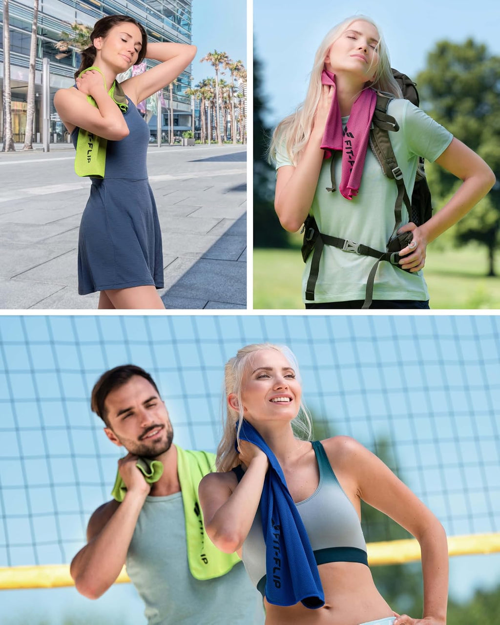 Fit-Flip Kühltuch Aus Mikrofaser Für Nacken Und Hals