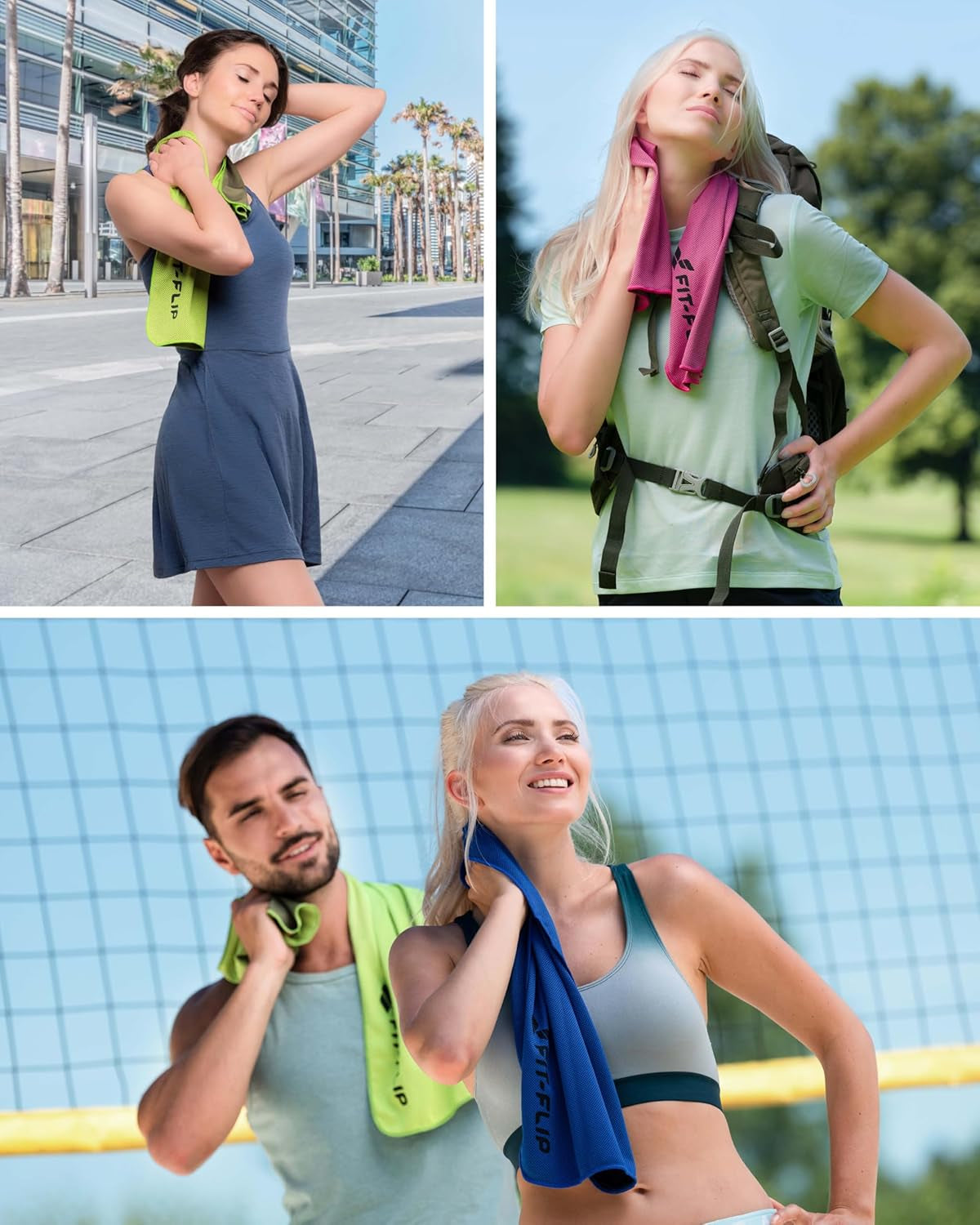 Fit-Flip Kühltuch Aus Mikrofaser Für Nacken Und Hals