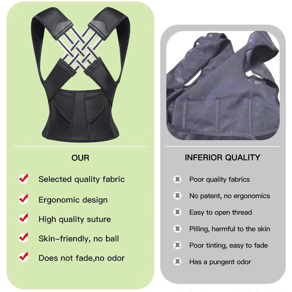 Rücken Geradehalter Komfortable Haltungskorrektur Rücken Damen Herren Verstellbare Gerader Posture Corrector Atmungsaktive Schultergurt Gerader Rücken Gurt Für Rücken Hals Und Schulter