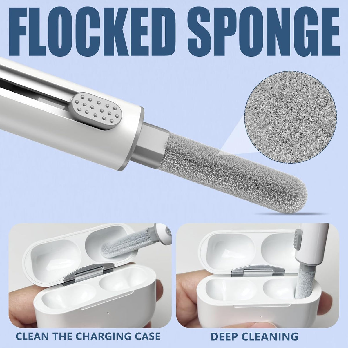 Inesore Multi Cleaning Kit for Airpods & All Earbuds (White)