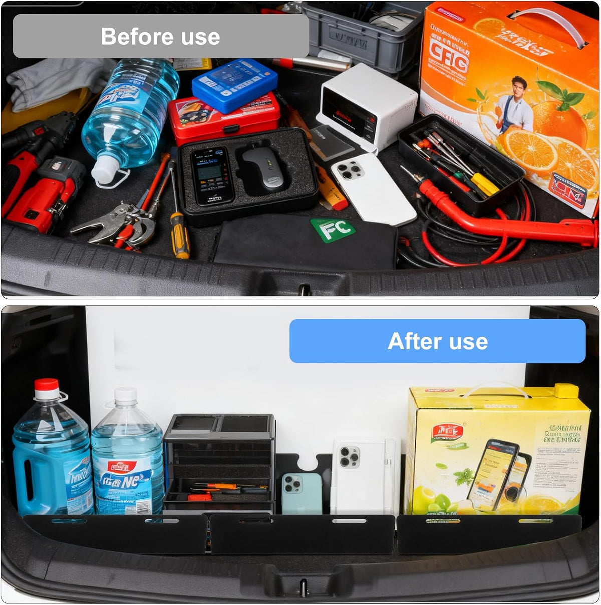 Kofferraum Organizer 3 Stück Auto Gepäckfixierung Kofferraum Für Universaler Auto Kofferraums Trenner Organizer Kofferraumbegrenzung Für SUV, Kombi, Car Boot
