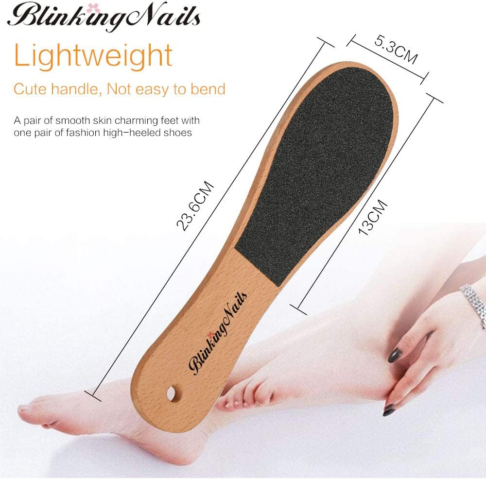 Fußdatei Callus Remover 2 Stück, Fußdatei Für Tote Haut, Professional Pedicure Foot Rasp File Removes, Professionelle Pedicure Fuß Rasp Datei Entfernt, Fuß Rasper Mit Holzgriff