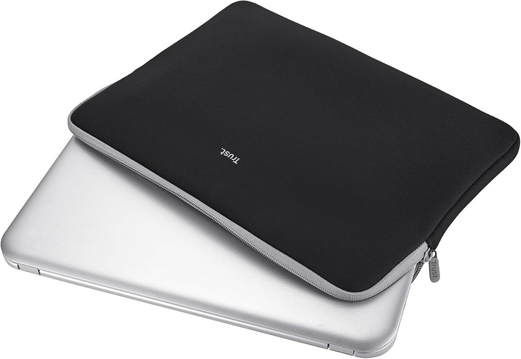 Trust Primo Soft Laptop Sleeve 13,3 Zoll Weiche Schutzhülle, Schwarz
