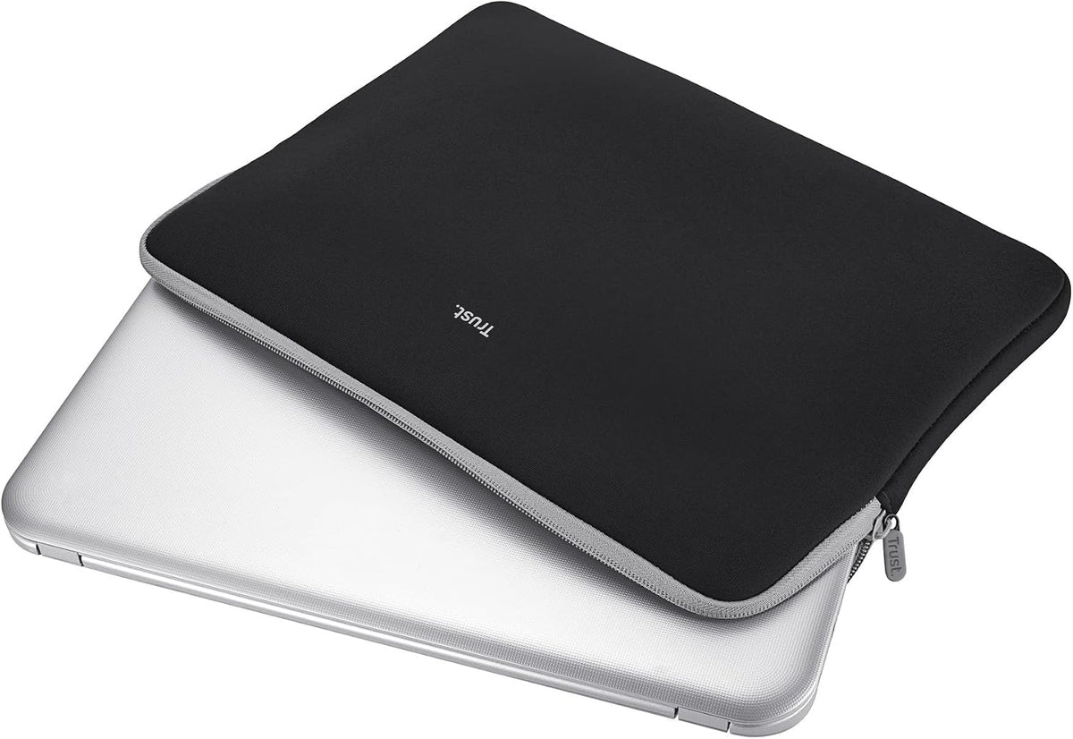 Trust Primo Soft Laptop Sleeve 13,3 Zoll Weiche Schutzhülle, Schwarz