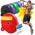 Fitnessband Pull up Resistance Band, Klimmzughilfe + Trainings-Ebook - DAS Klimmzug Widerstandsband | Home Gym Equipment: Sportband Pullup Dip Bar Klimmzugband, Calisthenics Bodybuilding Trainingsband