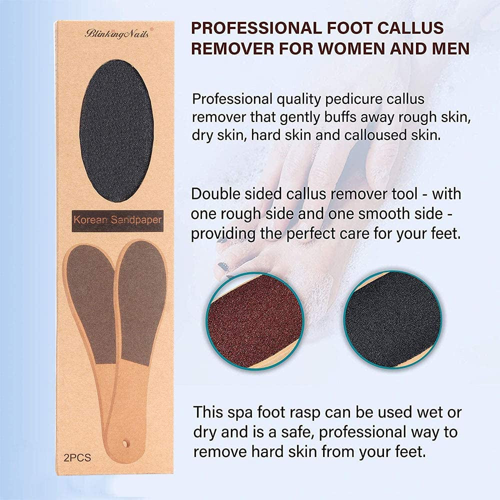 Fußdatei Callus Remover 2 Stück, Fußdatei Für Tote Haut, Professional Pedicure Foot Rasp File Removes, Professionelle Pedicure Fuß Rasp Datei Entfernt, Fuß Rasper Mit Holzgriff