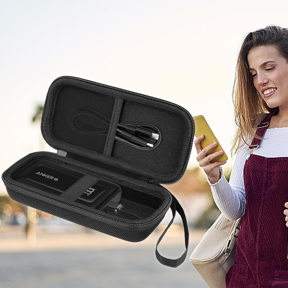 Khanka Hartschalenetui Für Anker Zolo 10.000Mah 30W Power Bank | Für Anker Zolo 10.000Mah 30W Power Bank;Hartschalenetui Zur Aufbewahrung,Nur Etui