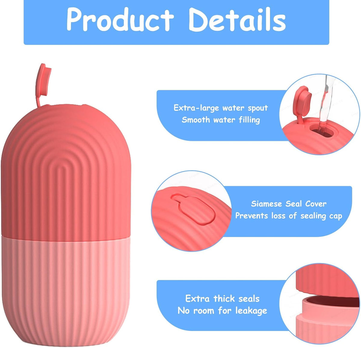 3Er-Pack Eisroller Gesicht,Face Ice Roller,Gesichtsmassage | Gesichtsentschwellung,Beauty Skincare Für Hautpflege,Kühlend Beruhigend,Essential Für Strahlende Haut