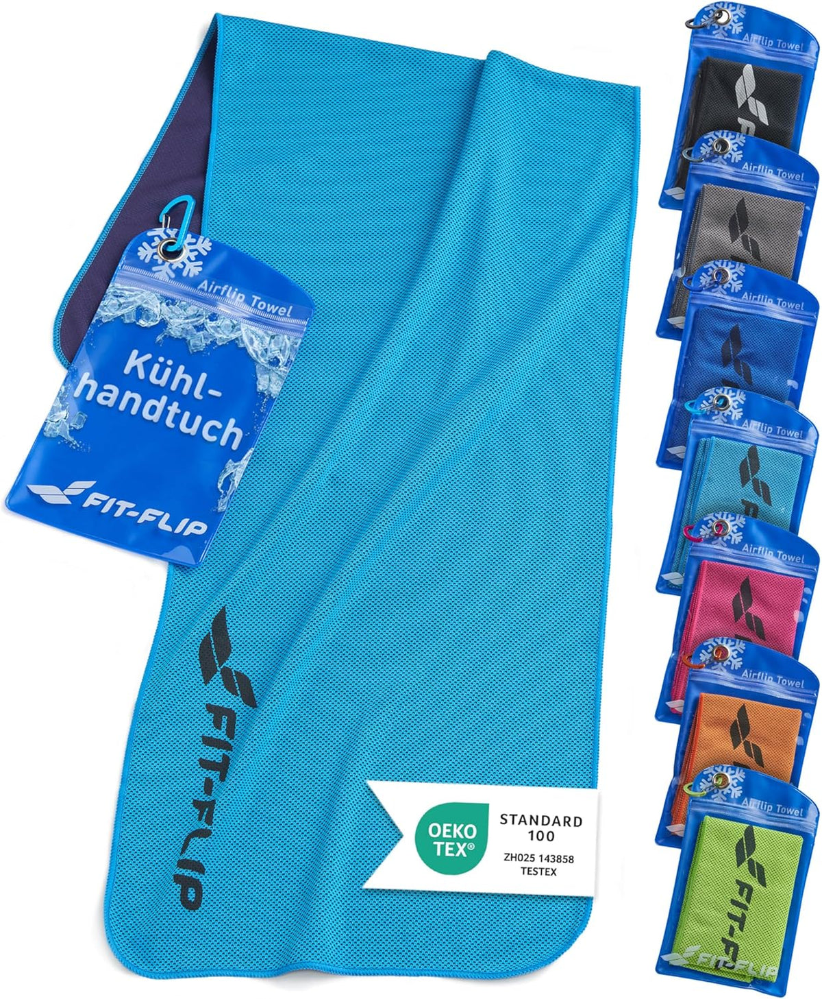 Fit-Flip Kühltuch Aus Mikrofaser Für Nacken Und Hals