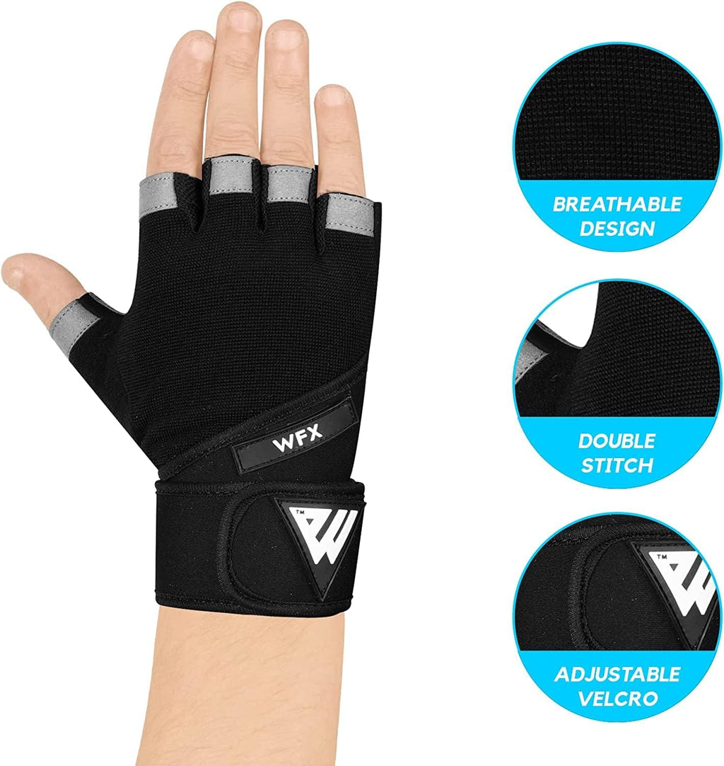 WFX Fitness Handschuhe,Trainingshandschuhe Für Damen Und Herren - Fitness Handschuhe Für Krafttraining,Bodybuilding,Kraftsport, Training Gym Workout Gloves